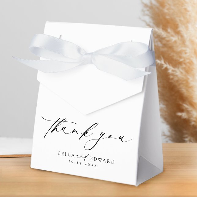 Modern Minimalist Wedding Thank You Favour Box (Creator Uploaded)