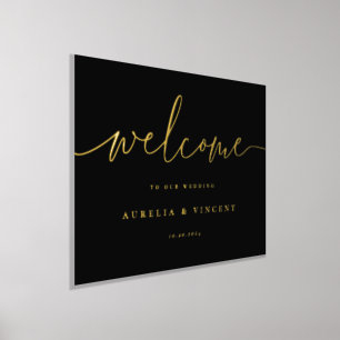 Modern Minimalist Wedding Welcome Foil Prints
