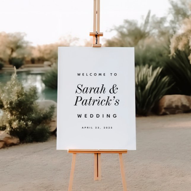 Modern Minimalist Wedding Welcome Sign (Creator Uploaded)