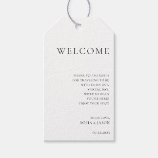 Modern Minimalist Wedding Welcome Tags