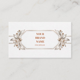 Modern Minimalist White Bracelet Card