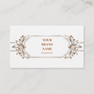 Modern Minimalist White Bracelet Card
