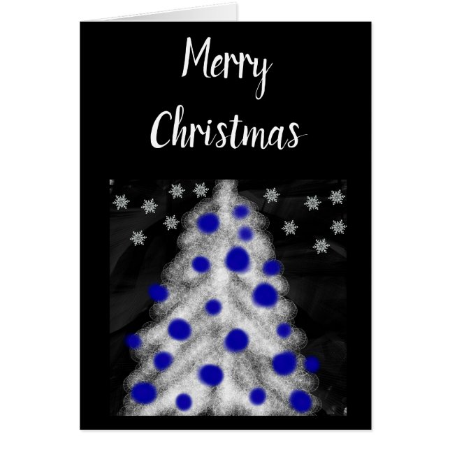 Modern Minimalist White Christmas Tree Custom (Front)