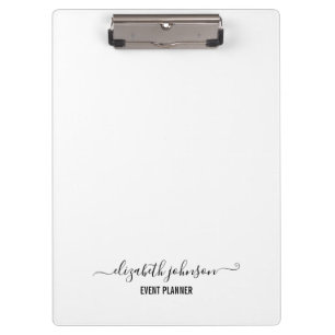 Modern Minimalist White Clipboard