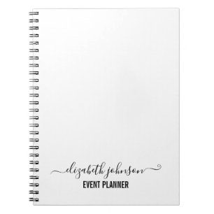 Modern Minimalist White Planner Notebook