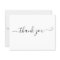 Modern Minimalist White Thank You Card 
