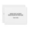 Modern Minimalist White Thank You Card 