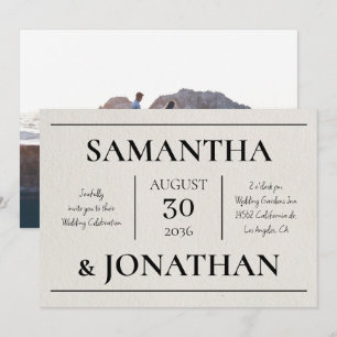 Modern Minimalist with Photo Elegant Typography