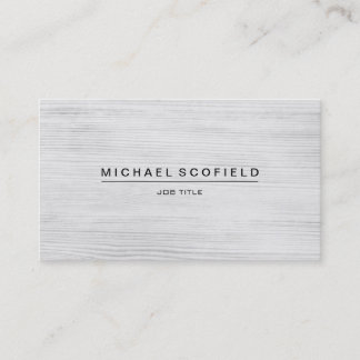 Modern Minimalist Wooden Business Card