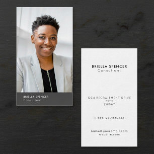 Modern minimalist  your photo business card