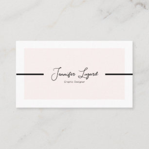 Modern Minimalistic Customisable Business Card
