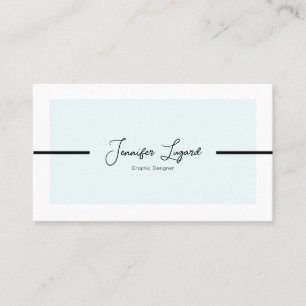 Modern Minimalistic Customisable Business Card