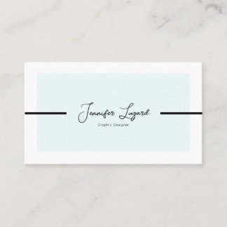 Modern Minimalistic Customisable Business Card