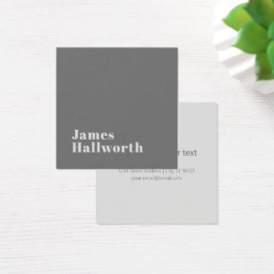 Modern Minimalistic Editable Name Black & White