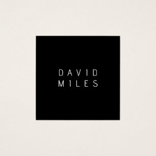 Modern Minimalistic Editable Name Black & White