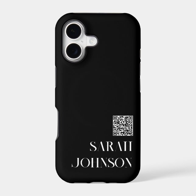 Modern Minimalistic Logo QR Code Professional (Back)