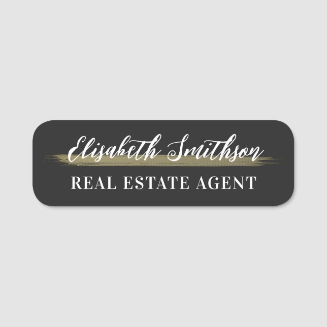 Modern Minimalistic Personalised ID Badge Template (Front)