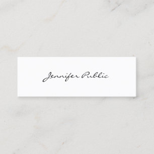 Modern Minimalistic Professional Elegant Template Mini Business Card