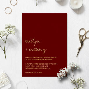 Modern Minimalistic Script Wedding Real