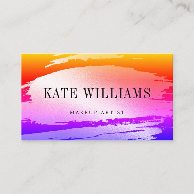 Modern minimalistic simple professional luminous business card (Front)