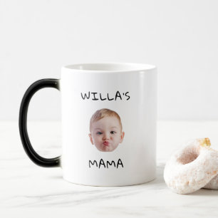 Modern minimalists Face Baby Gift for New Mummy    Magic Mug