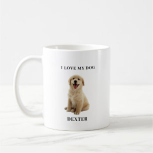 Modern minimalits Custom Dog Lover Pet Portrait  Coffee Mug