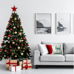 Modern Mint Chihuahua   Personalized Christmas Cushion