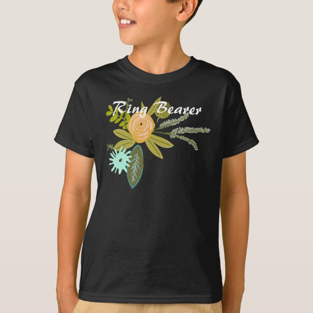 Modern Mint  Damask Wedding Invite T-Shirt (Front)