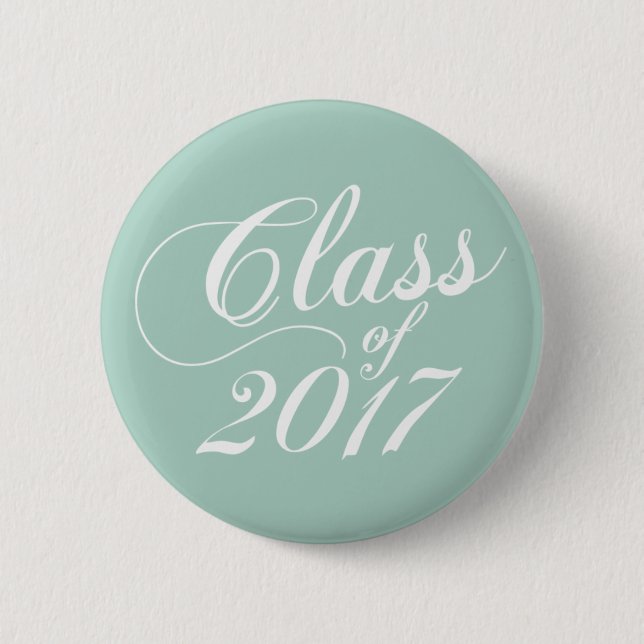 Modern Mint | Graduation 6 Cm Round Badge (Front)