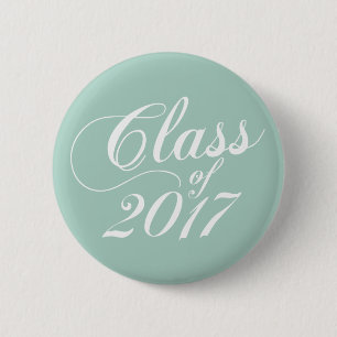 Modern Mint   Graduation 6 Cm Round Badge