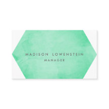 Modern Mint Green Watercolor Bright Chic