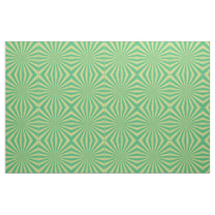 Modern Mint Sun Ray Pattern Fabric