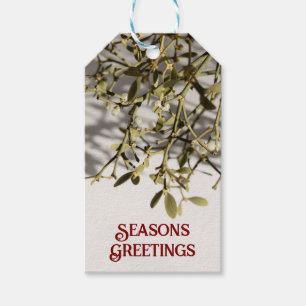 Modern Mistletoe Christmas Gift Tags