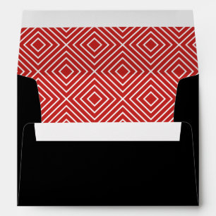 Modern Mitzvah Printed Return Address Patterned Envelope