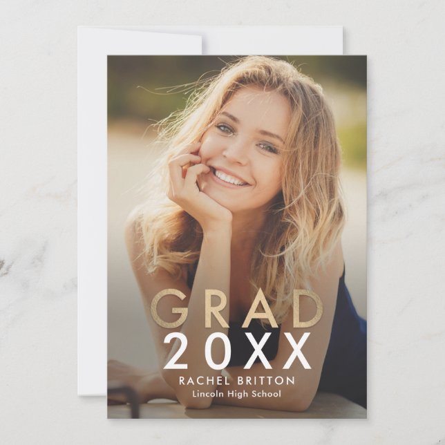 Modern Mix Graduation Announcement Invitation (Front)