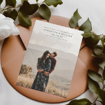 Modern mix & match minimalist full bleed photo save the date<br><div class="desc">Announce your special day with elegance and simplicity with this minimalist Save The Date card featuring a full bleed engagement photo. Add one of your favourite pictures to create a unique keepsake. Mix and match with coordinating pieces for a cohesive invitation suite. Create timeless memories with this versatile design. Order...</div>