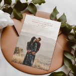 Modern mix & match minimalist full bleed photo save the date<br><div class="desc">Announce your special day with elegance and simplicity with this minimalist Save The Date card featuring a full bleed engagement photo. Add one of your favourite pictures to create a unique keepsake. Mix and match with coordinating pieces for a cohesive invitation suite. Create timeless memories with this versatile design.</div>