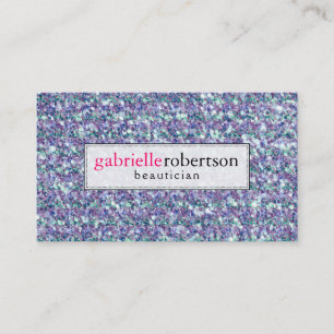 Modern Mixed Colours Glitter & Sparkles Business Card