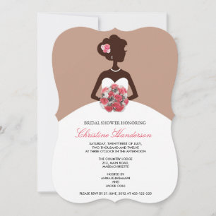 Modern Mocha Bridal Shower Invitation