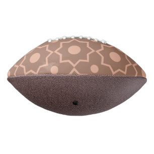 Modern Mocha Mousse Dusty Pink Geometric Shape Football