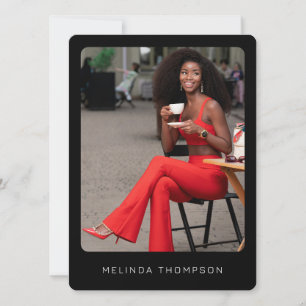 Modern Modelling Actor Comp Card 5 Photo QR Code 