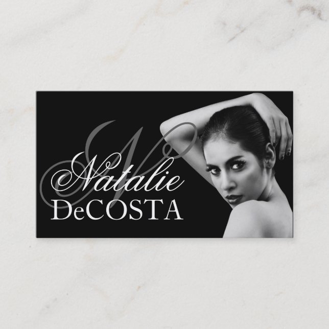 Modern Modelling Business Card (Front)