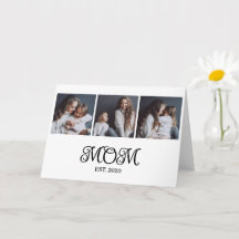 Modern Mom Established 3 Photo Mother's Day 