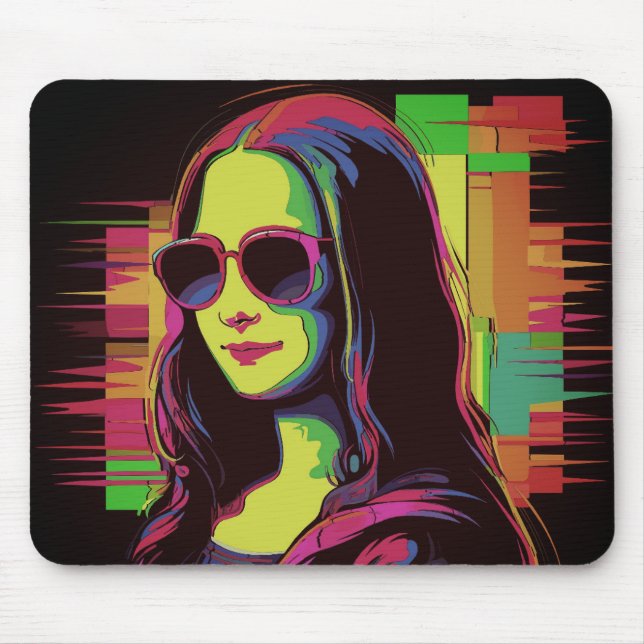 Modern Mona Lisa Mousepad (Front)
