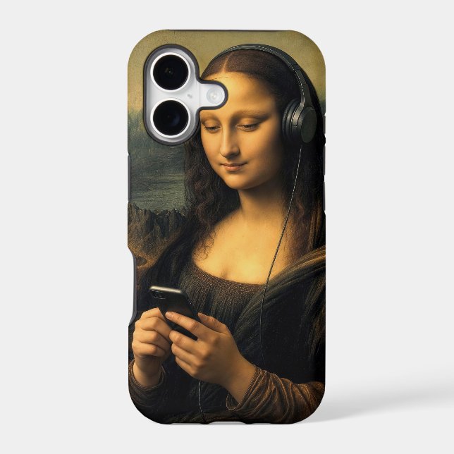 Modern Mona Lisa with Smartphone (Back)