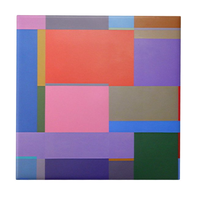 Modern/Mondrian Art Tile (Front)