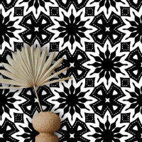 Modern Monochrome Black and White Geometric