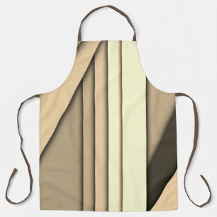 Modern Monochrome Tan Apron