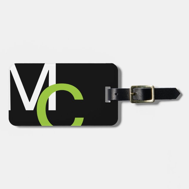 Modern Monogram 23 Luggage Tag (Front Horizontal)