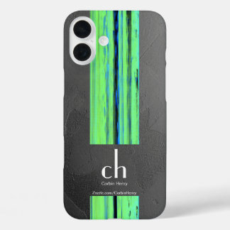 Modern Monogram Abstract Texture iPhone Case